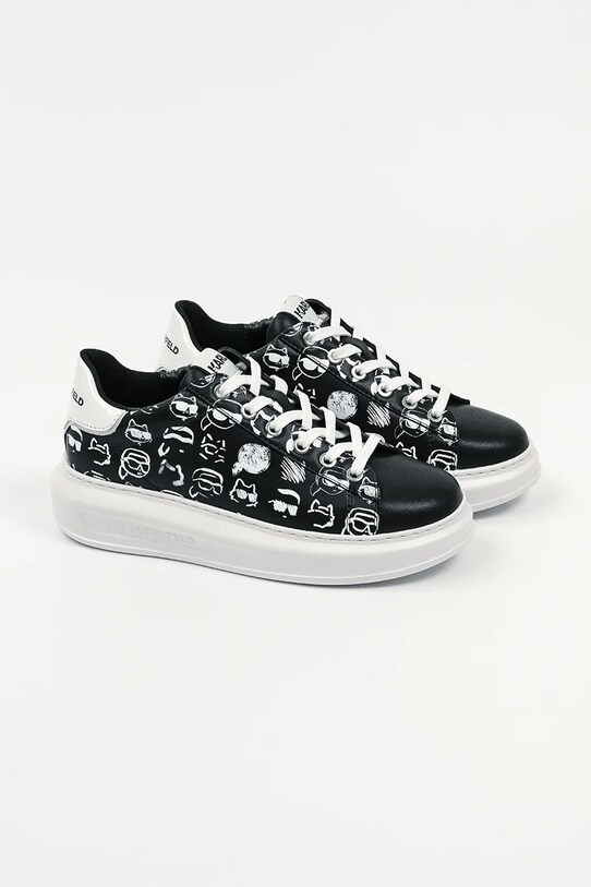Кожаные кроссовки Karl Lagerfeld KAPRI KL62512T.001 чёрный SS25