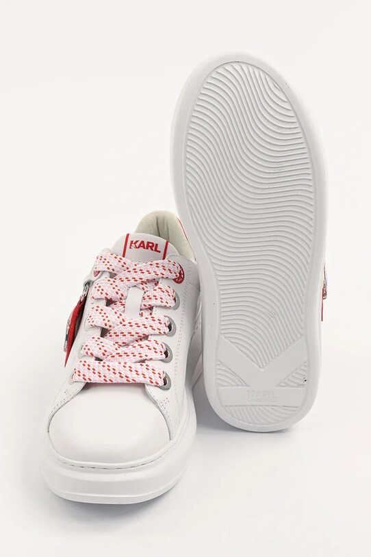 Karl Lagerfeld sneakersy skórzane KAPRI KL62514V.01D biały