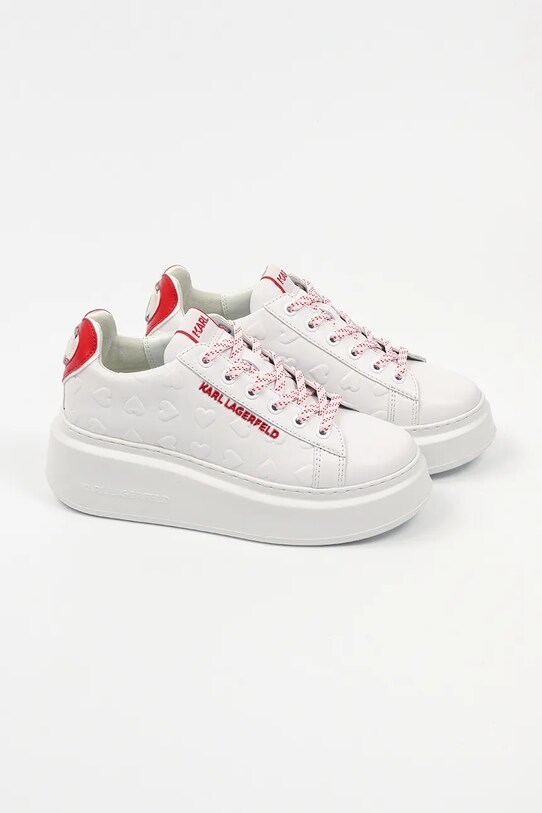 Шкіряні кросівки Karl Lagerfeld ANAKAPRI KL63514V.01D білий SS25