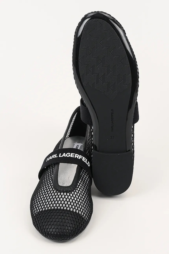 Karl Lagerfeld balerini KARO KL40125.N0X negru