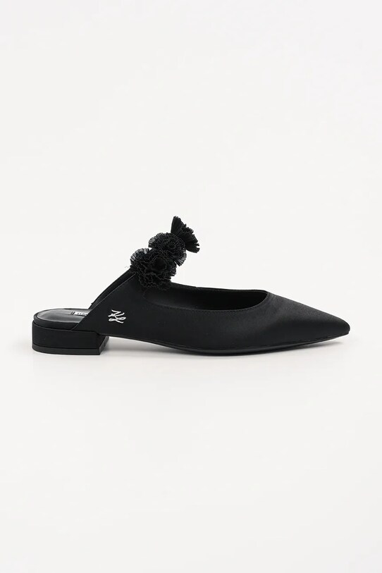Балетки Karl Lagerfeld KERRIE відкрита п'ятка чорний KL40154.S0X