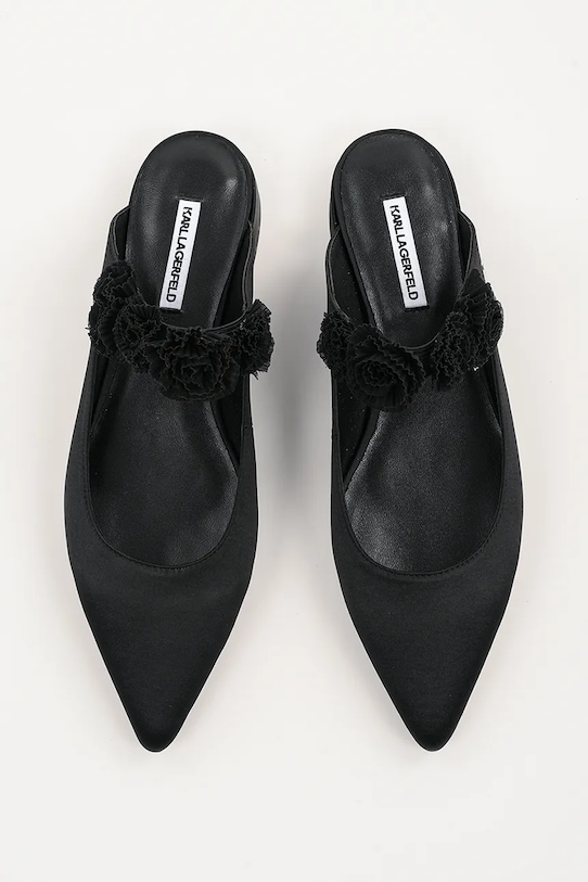 Karl Lagerfeld baleriny KERRIE czarny KL40154.S0X