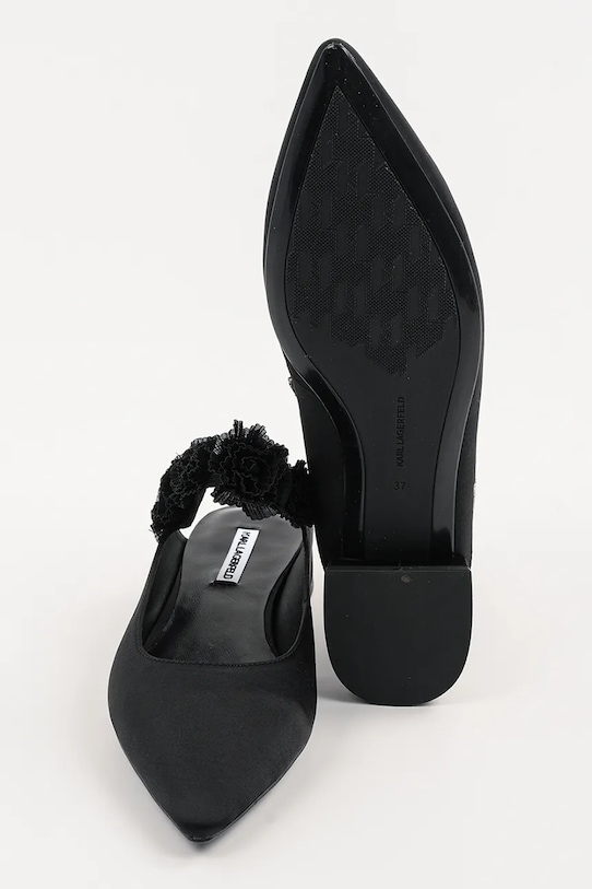 Karl Lagerfeld baleriny KERRIE KL40154.S0X czarny