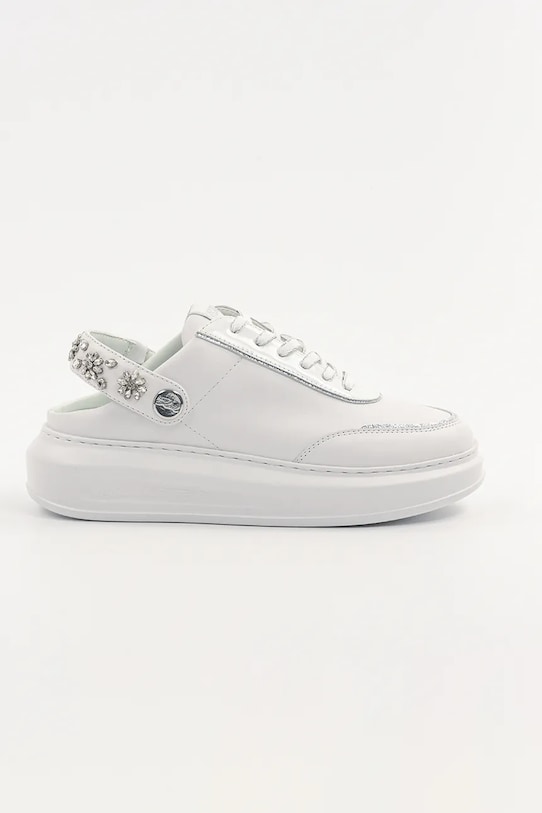 Шкіряні кросівки Karl Lagerfeld KAPRI платформа білий KL62513A.011