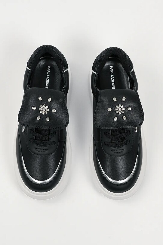 Кожаные кроссовки Karl Lagerfeld ANAKAPRI чёрный KL63519S.000