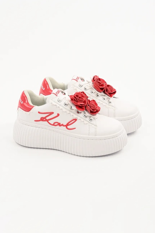 Кожаные кроссовки Karl Lagerfeld KREEPER LO KL42310F.01D белый SS25