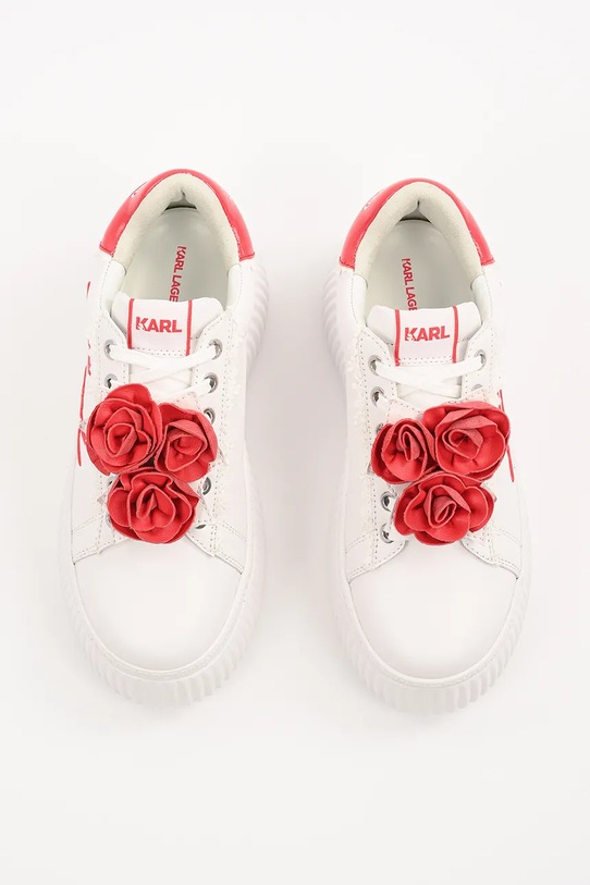 Кожаные кроссовки Karl Lagerfeld KREEPER LO белый KL42310F.01D