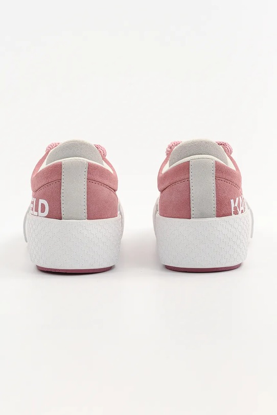 Взуття Замшеві кеди Karl Lagerfeld SKATE KL60722.5PP рожевий