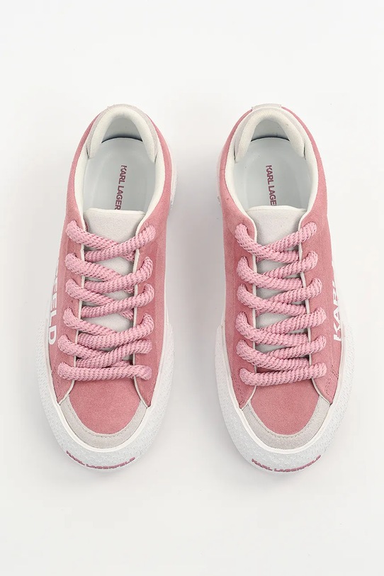 Замшеві кеди Karl Lagerfeld SKATE рожевий KL60722.5PP