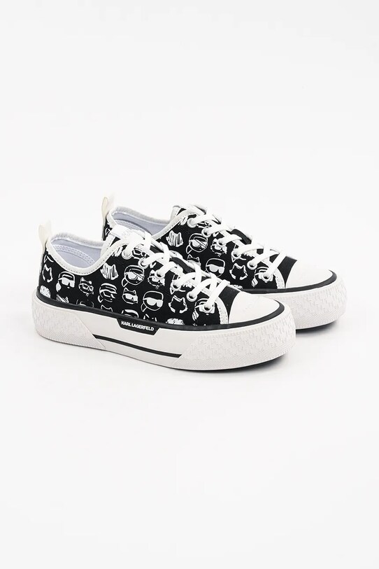 Кеды Karl Lagerfeld KAMPUS MAX III KL60612T.901 чёрный SS25