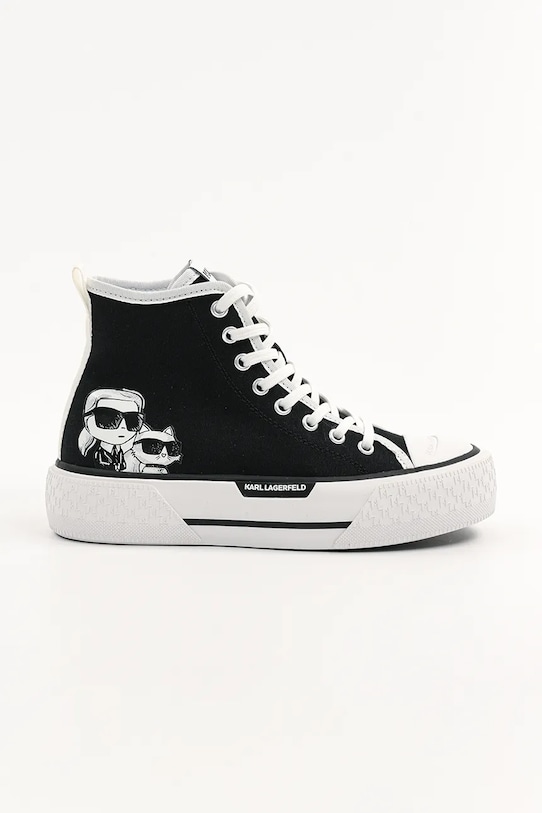 Кеди Karl Lagerfeld KAMPUS MAX III платформа чорний KL60654T.900