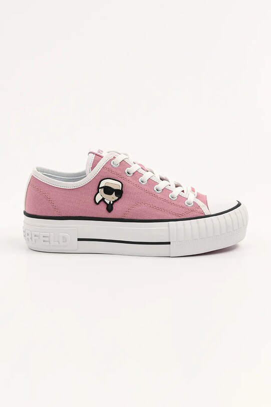 Ниски кецове Karl Lagerfeld KAMPUS MAX NFT платформа розов KL60424.9PP