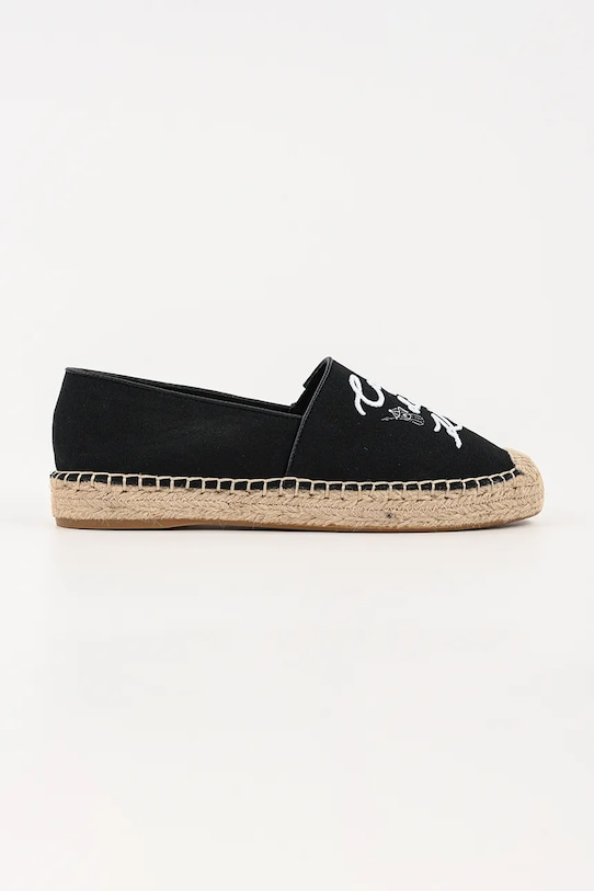 Εσπαντρίγιες Karl Lagerfeld KAMINI DUO φλατ μαύρο KL81125.900