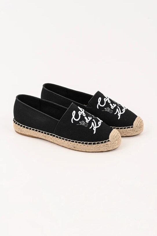 Espadrilky Karl Lagerfeld KAMINI DUO KL81125.900 čierna SS25