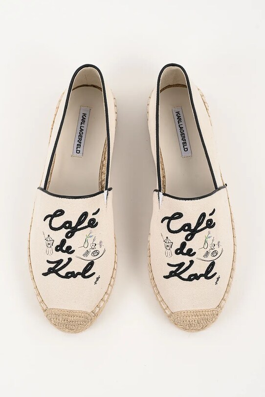 Karl Lagerfeld espadryle KAMINI DUO beżowy KL81125.9T1