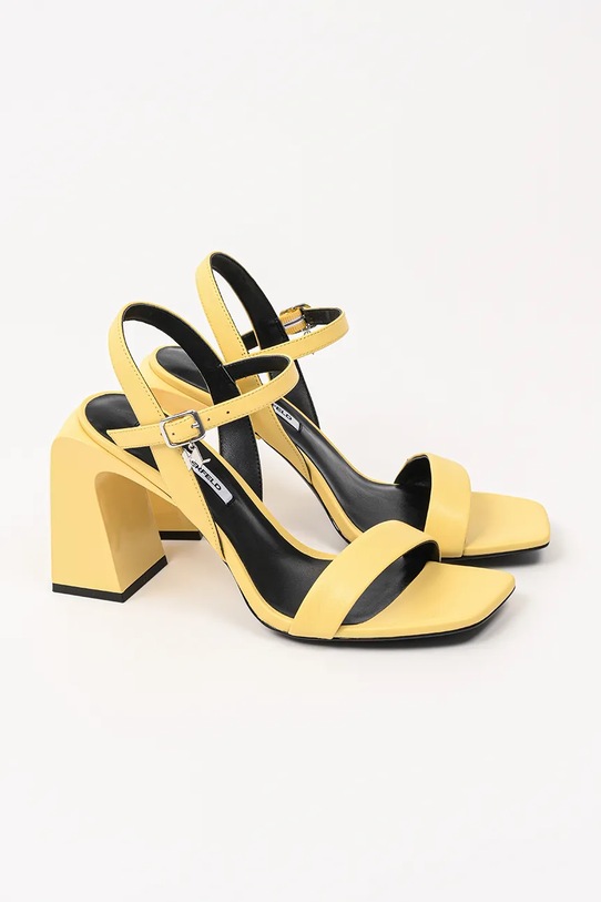 Karl Lagerfeld sandale de piele ASTRA NOVA KL33124.0EE galben SS25
