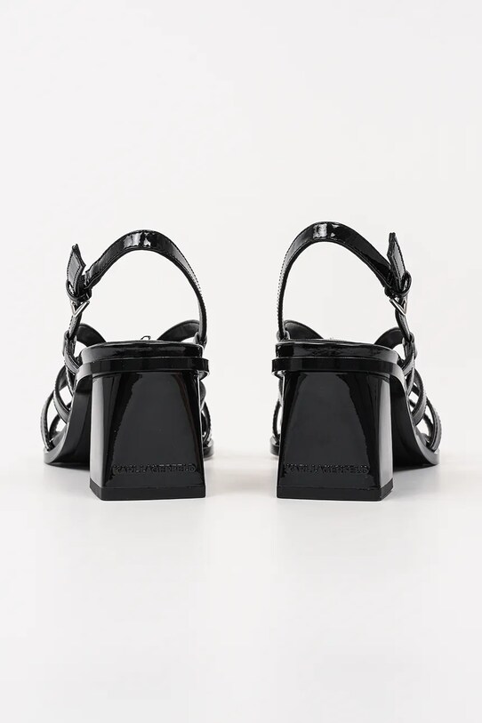 Încălțăminte Karl Lagerfeld sandale de piele BEKKI KL32625.000 negru