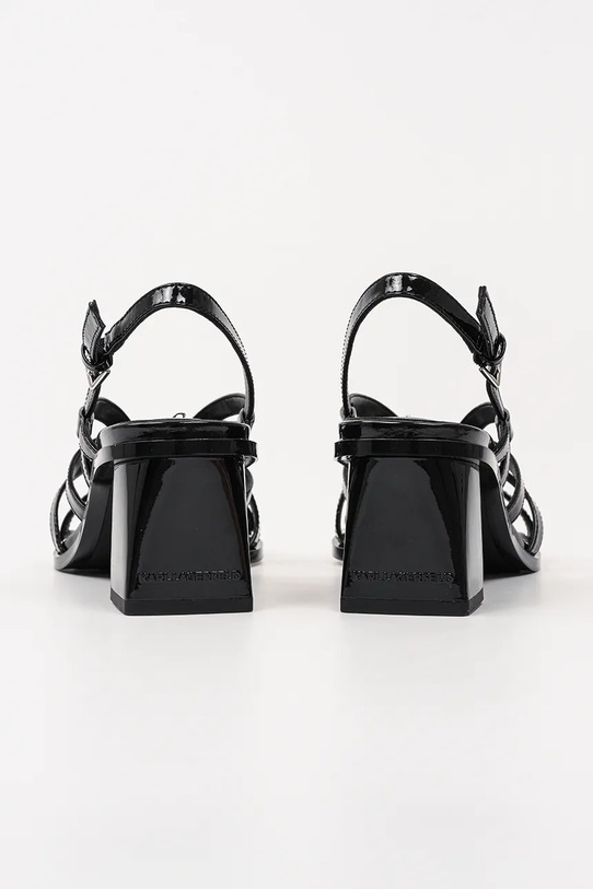 Obuwie Karl Lagerfeld sandały skórzane BEKKI KL32625.000 czarny