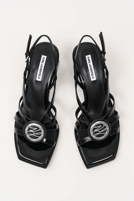 Karl Lagerfeld sandały skórzane BEKKI czarny KL32625.000