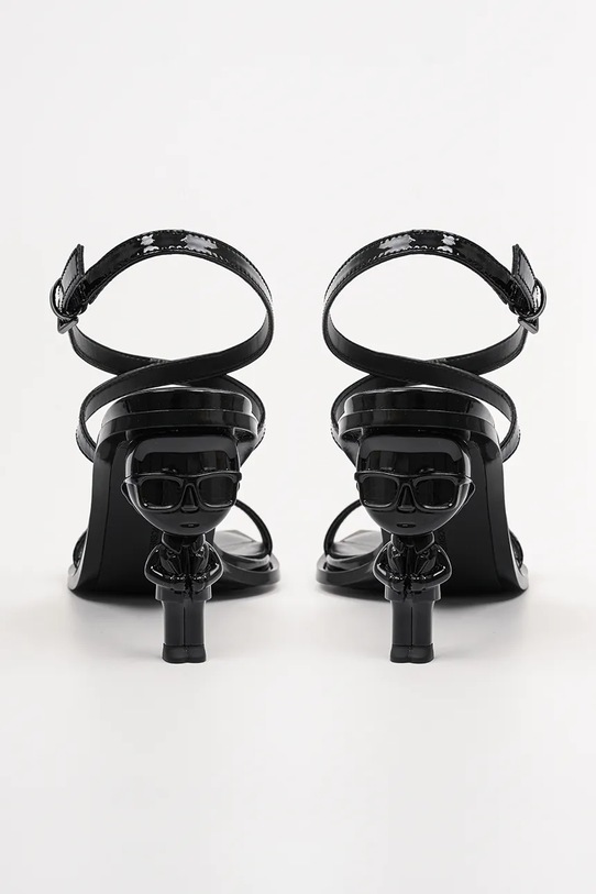 Boty Kožené sandály Karl Lagerfeld KARL NFT HEEL KL39115.000 černá