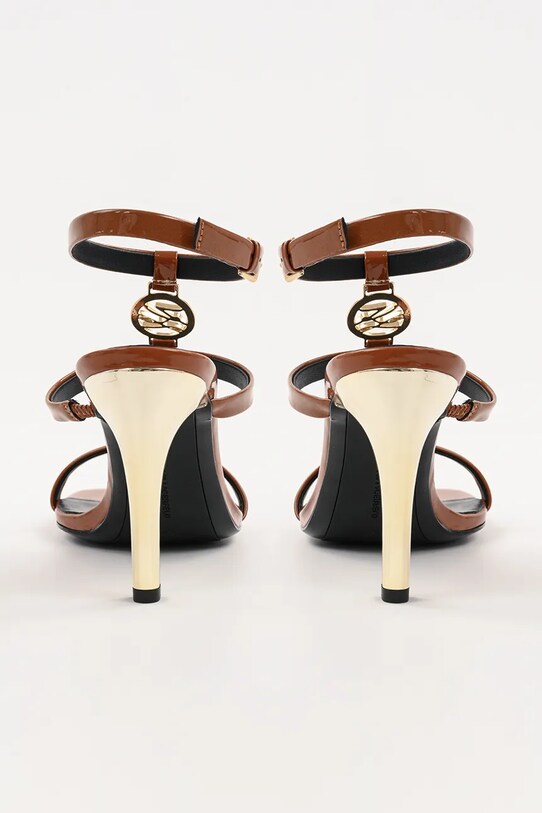 Încălțăminte Karl Lagerfeld sandale de piele BELVIA KL32914.022 maro