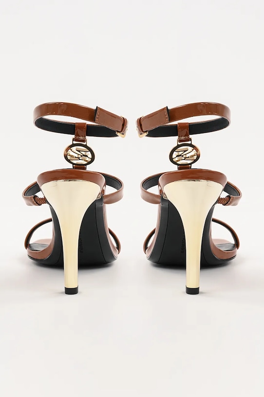 Încălțăminte Karl Lagerfeld sandale de piele BELVIA KL32914.022 maro