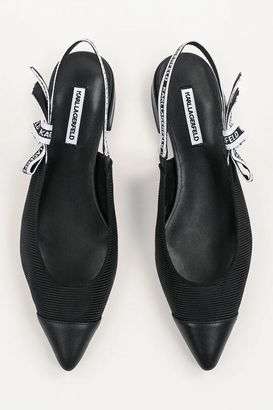 Baleríny Karl Lagerfeld KERRIE čierna KL40152.H0X