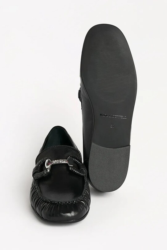 Kožené baleríny Karl Lagerfeld ELEIA KL41123.000 černá