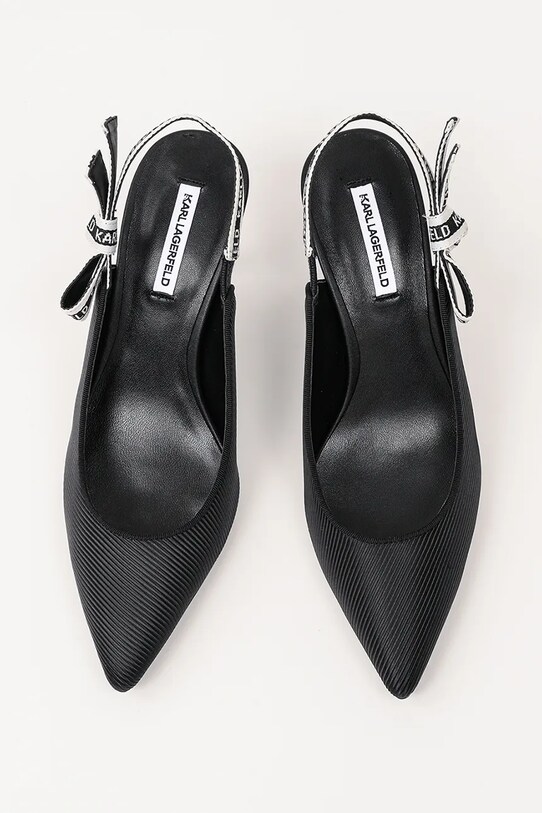 Karl Lagerfeld pantofi cu toc SIENNA negru KL32708.H00