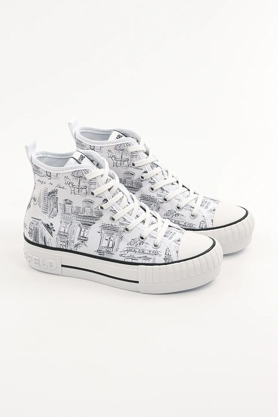 Kecky Karl Lagerfeld KAMPUS MAX KL60455.911 bílá SS25