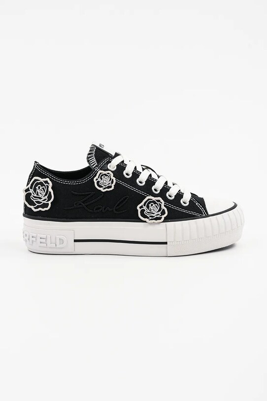 Ниски кецове Karl Lagerfeld KAMPUS MAX равна черен KL60425.900