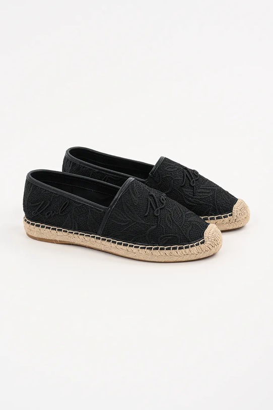 Karl Lagerfeld espadrile KAMINI KL80121A.M00 negru SS25