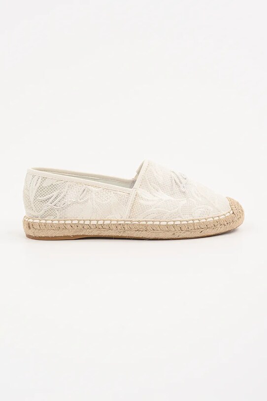 Karl Lagerfeld espadrile KAMINI sintetic alb KL80121A.M11