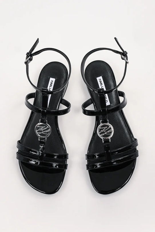 Karl Lagerfeld sandale de piele ALISSO negru KL82525.000