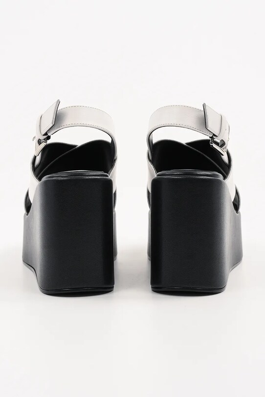 Încălțăminte Karl Lagerfeld pantofi cu toc WENDY KL33325.010 alb