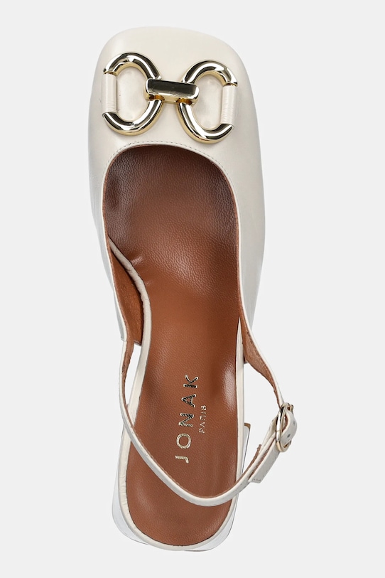 Kožené lodičky Jonak DOUBLE béžová 3400188