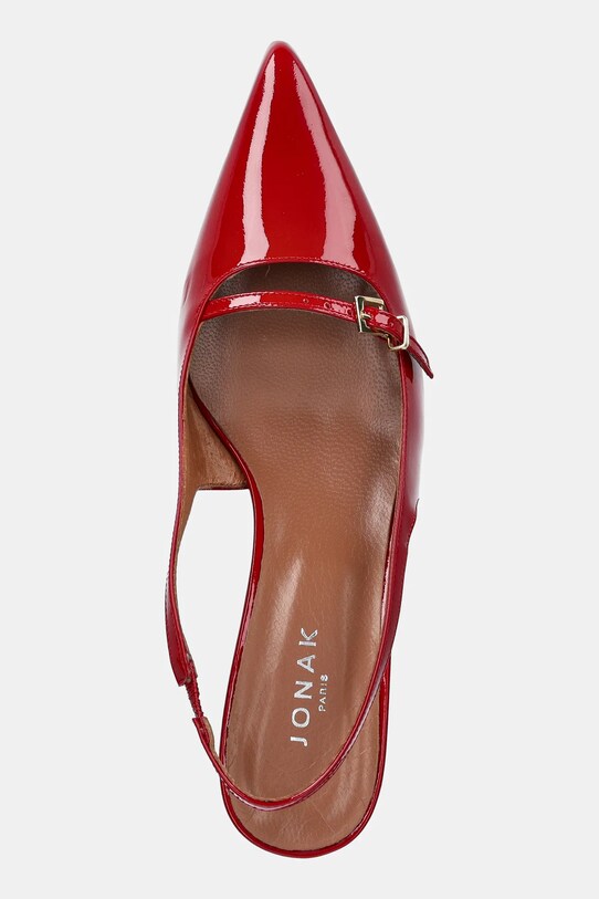 Jonak stilettos de piele DAMOISELLE rosu 3600187