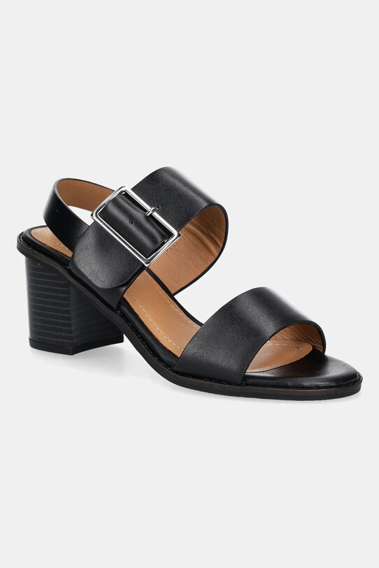 Jonak sandale de piele ACRE gros negru 3400002