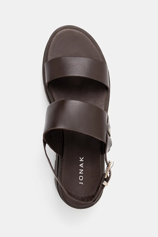 Jonak sandały skórzane PEINTURE brązowy 1000038