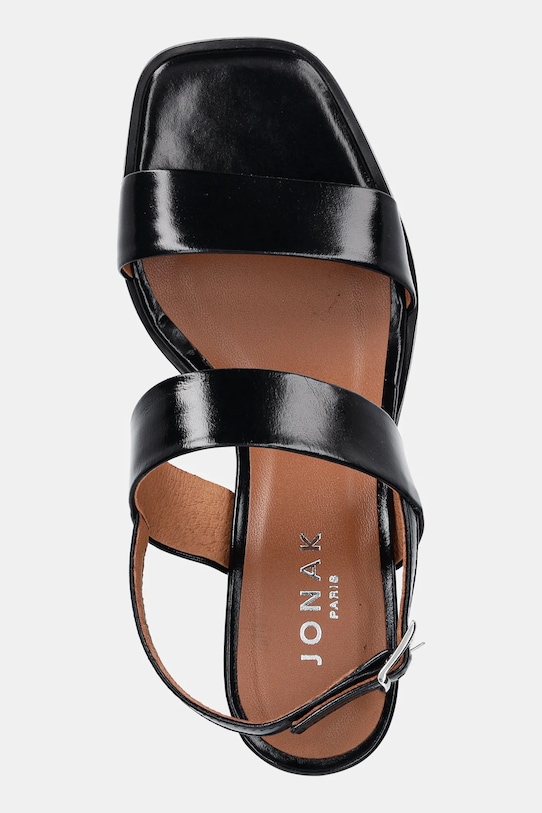 Jonak sandały skórzane VALMONT czarny 3600127