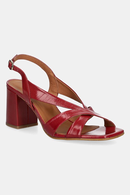 Δερμάτινα σανδάλια Jonak VANITY 5-8 cm κόκκινο 3600215