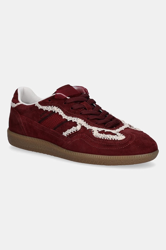 Alohas velúr sportcipő Tb.490 lapos burgundia S100823.03