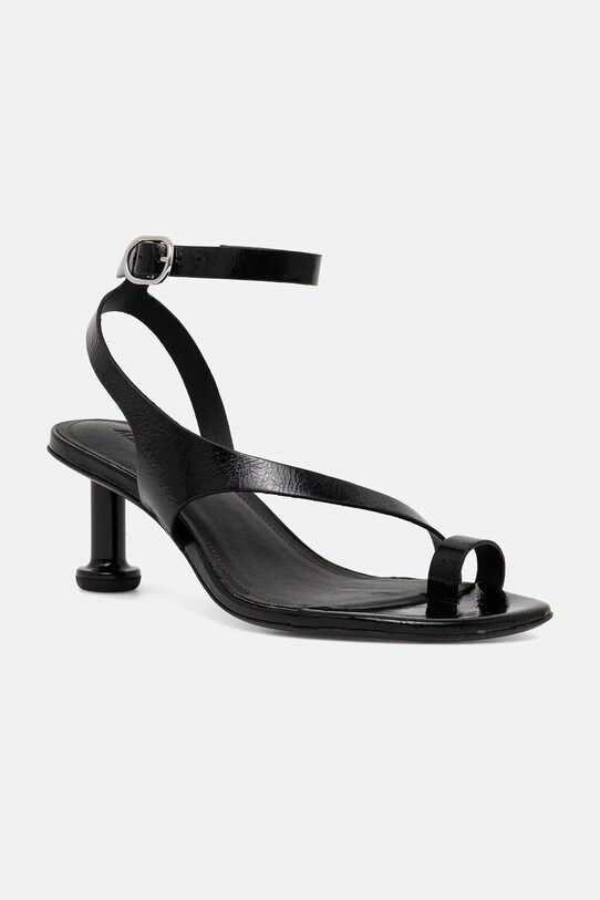 Alohas sandały skórzane Miquela 5-8 cm czarny S100792.01