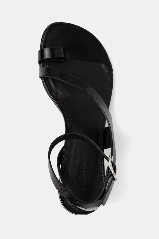 Δερμάτινα πέδιλα Alohas Miquela μαύρο S100792.01