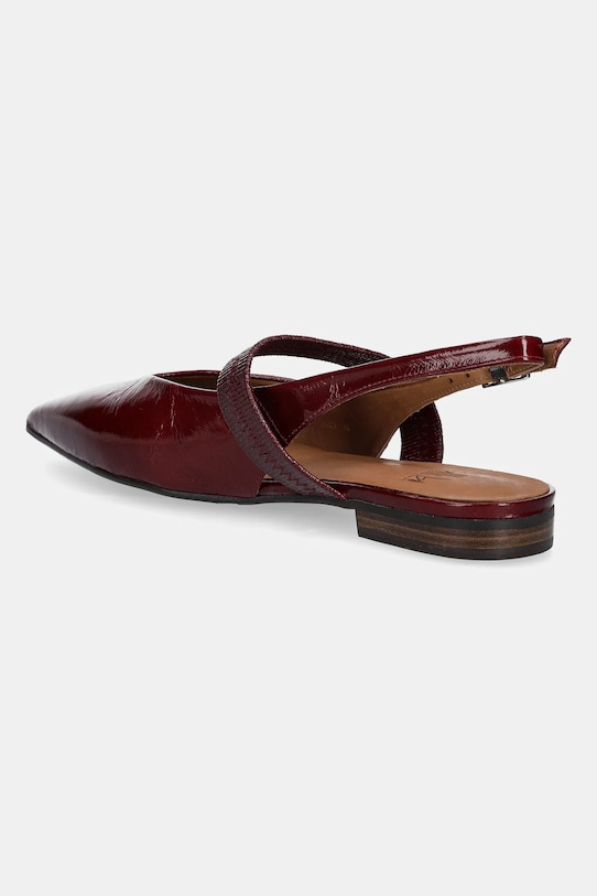 Încălțăminte Billi Bi balerini de piele A8023.Rubino burgundia