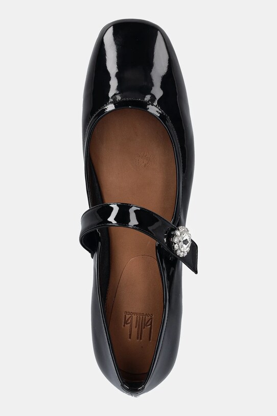Billi Bi baleriny skórzane czarny A8045.Black