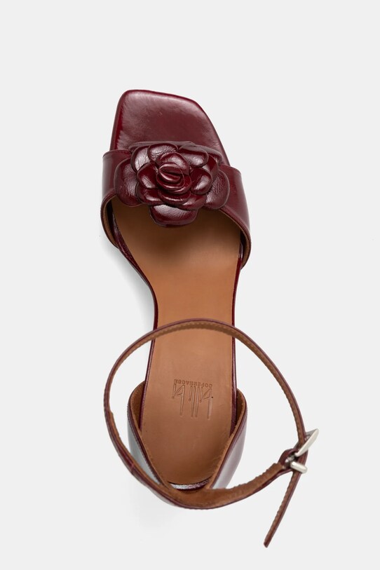 Billi Bi sandały skórzane bordowy A8172.Rubino