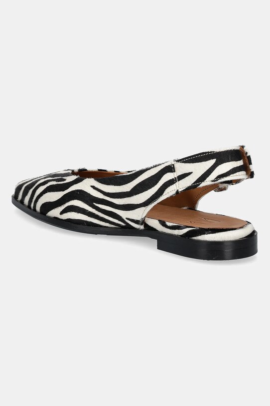 Obuwie Billi Bi baleriny skórzane A8301.Zebra czarny
