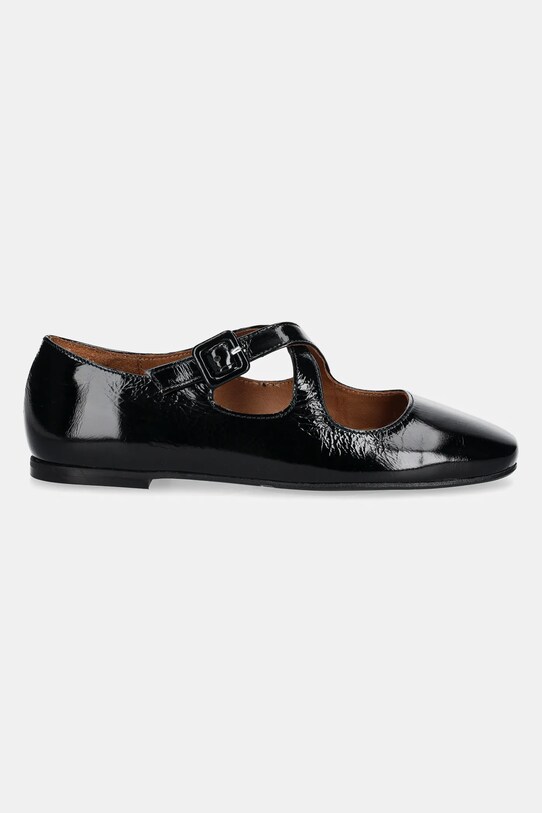Billi Bi bőr balerina cipő A8314.Black fekete SS25