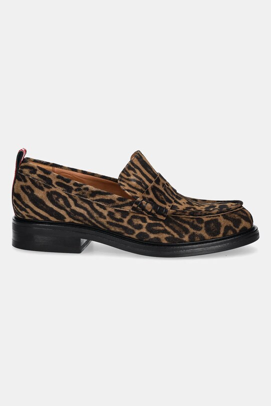 Usnjeni mokasini Billi Bi A8446.Leopardo rjava SS25